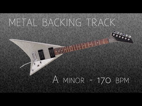 Hard Rock Metal Fast Guitar Backing Track A Minor