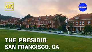 Before Sunset in the Presidio San Francisco | 4K California Walking Tour | Walkm