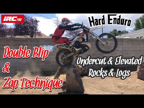 Mastering the Double Blip and Zap Technique! Hard Enduro, Undercut/Elevated, Rocks and Logs!