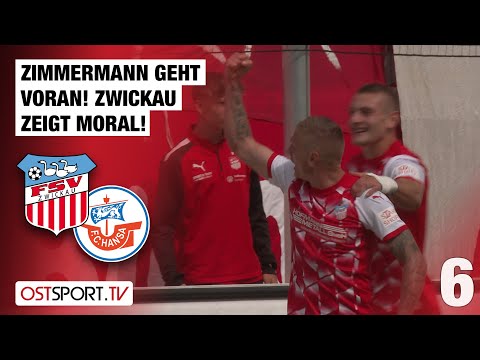 In Unterzahl! Zimmermann geht voran: FSV Zwickau - Hansa Rostock II | Regionalliga Nordost