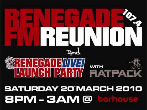 RenegadeLIVE.com Launch Party. Renegade 107.4FM Reunion with THE OLDSKOOL MASTERS RATPACK