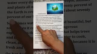 Learn English reading || part 23 | Listening Water | #water #watersounds #shortsviral #fyp