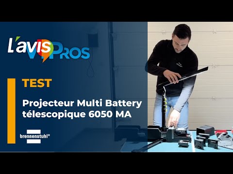 Vidéo YouTube du produit Projecteur de chantier LED Multi Battery
