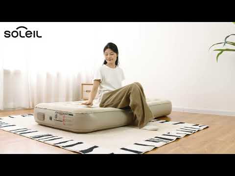 Gambar Soleil Kasur Angin Otomatis Inflatable Twin - Cokelat Khaki