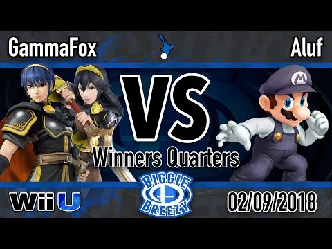 Biggie Breezy: GammaFox (Marth, Lucina) Vs. Aluf (Mario) - WQF Smash 4