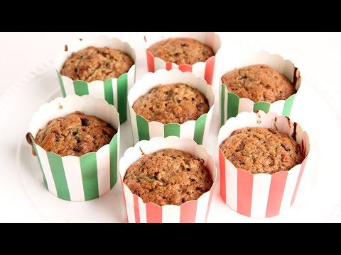 Chocolate Chip Zucchini Bread Muffin Recipe - Laura Vitale - Laura in the Kitchen Episode 961