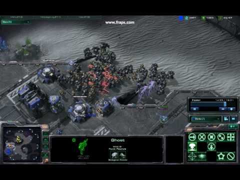 Starcraft 2 61-kill Nuke instant Meatgrinder + Unbreakable