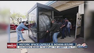 Historic space capsule is Indiana-bound