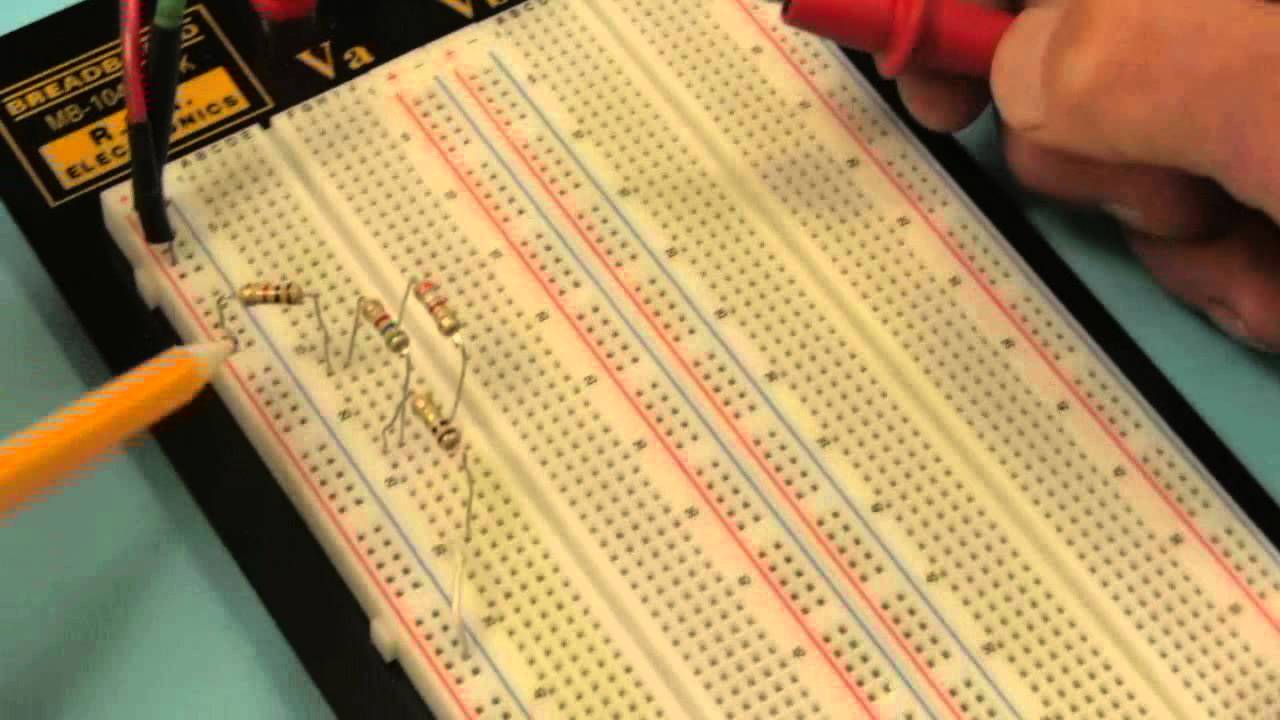 Breadboarded combination circuit