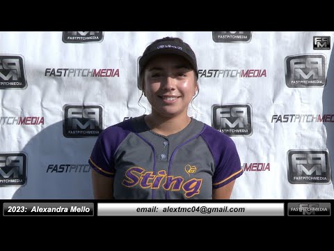 2023 Alex Mello 4.4 GPA - Athletic Pitcher Softball Skills Video - San Jose Sting 18 Gold