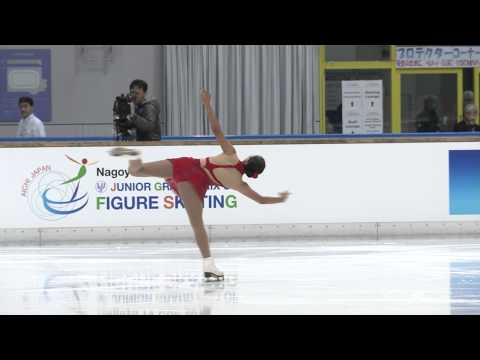ISU 2014 Jr Grand Prix Aichi Ladies Short Program   Maral Erdene GANSUKH   MGL