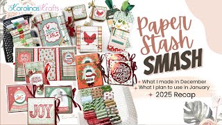 What I Made & Smashed in December, & 2025 Year End Review, How Many Paper Pads did I Smash in 2025?