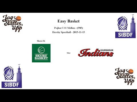 Skuru Basket (P05) mot Djursholm Indians - EB - 2015-11-15