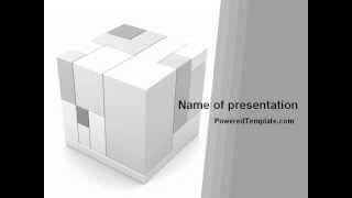 Assembled Cube PowerPoint Template by PoweredTemplate.com