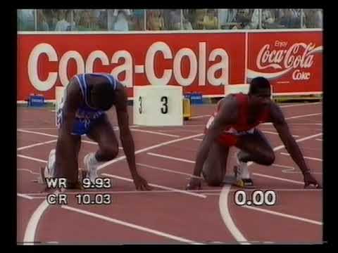 Ben Johnson Vs Carl Lewis | Final 100 m masculina Mundial de Atletismo Roma 1987