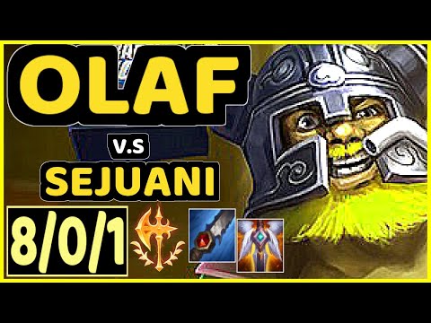 CARIOK (OLAF) vs SEJUANI - 8/0/1 KDA JUNGLE CHALLENGER GAMEPLAY - BR