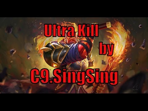 NaVi vs c9  / Ultra kill by SingSin [Dota 2 TI4 main event]