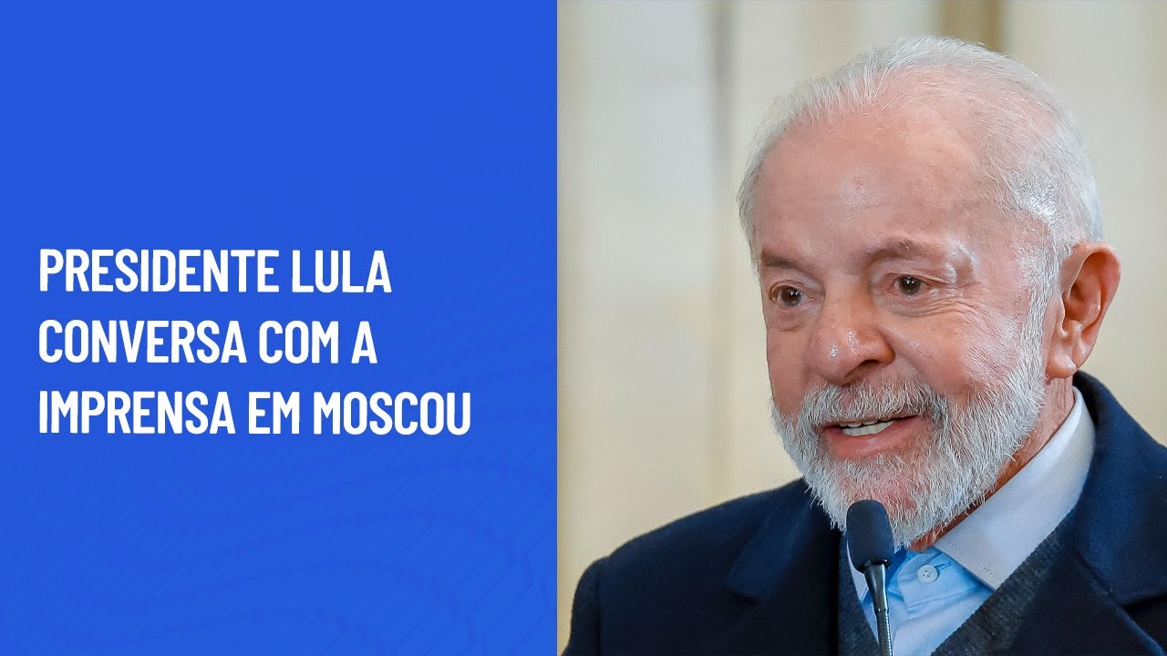 Presidente Lula conversa com a imprensa em Moscou