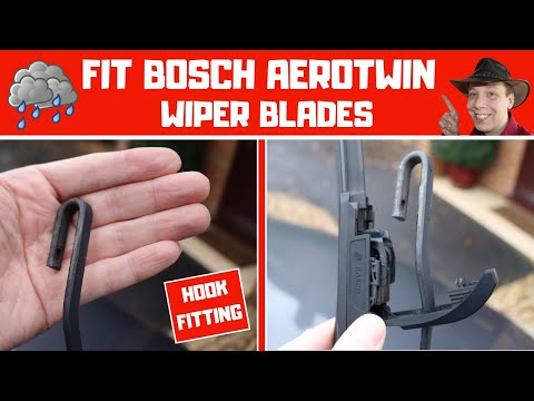 How To Fit Bosch Aerotwin Wiper Blades (HOOK FITTING)