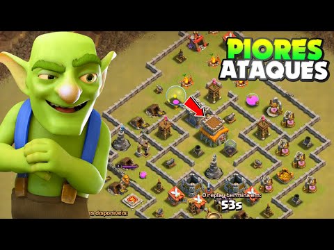 NÃO CLIQUE NESSE VÍDEO, CENAS FORTES! OS PIORES ATAQUES EM GUERRAS DO CLASH OF CLANS!