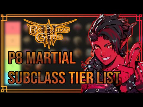 The ULTIMATE BG3 MARTIAL Subclass Tier List | Patch 8 #baldursgate3 #gaming #gamingvideos