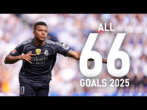Kylian Mbappe all 66 goals in 2025 - 1080p60