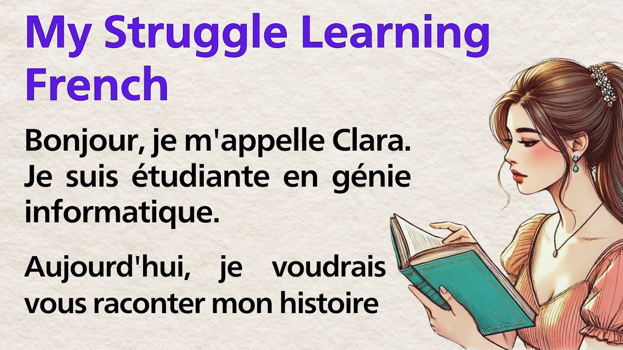 My Struggle Learning French | Learn French Through Simple Stories | Beginner French Practice
