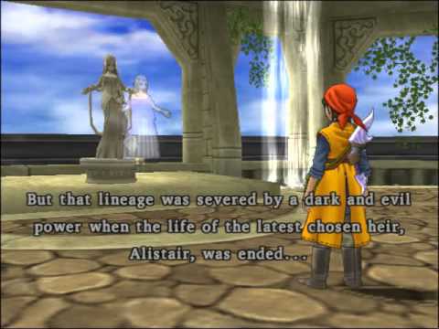 111 Dragon Quest 8 Cut-scene - Checking out Jewels in the Statue of Alexandra
