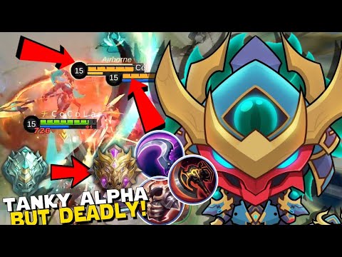 YOU MUST TRY THIS BROKEN ALPHA BUILD TO RANK UP EASILY IN THE NEW SEASON UPDATE! | BEST BUILD MLBB