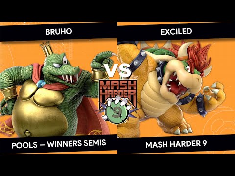 Mash Harder 9 - Bruho (King K Rool) vs Exciled (Bowser) - Pools Winners Semis