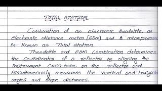 Working principle of total station/advanced surveying/ modern surveying instruments/ globemech/ vtu