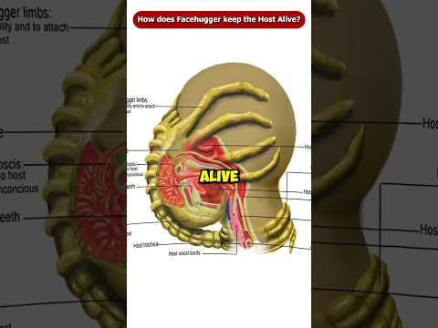 How does the Facehugger Keep the Host Alive during the Impregnation? #Shorts #Viral