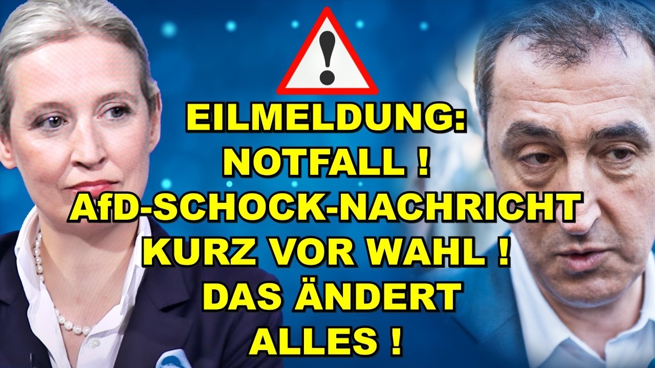 EIL: NOTFALL! AfD-SCHOCK KURZ VOR WAHL! 