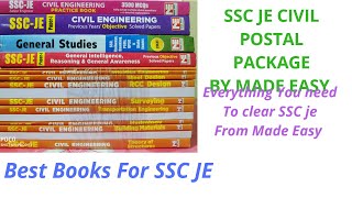 SSC JE CIVIL POSTAL PACKAGE BY  MADE EASY BOOKS REVIEW BEST BOOKS FOR SSC JE