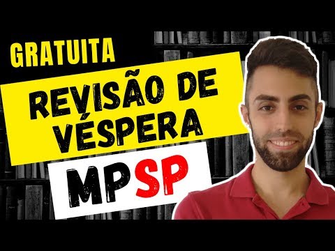 Revisão de Véspera Concurso Auxiliar de Promotoria MP SP 2019