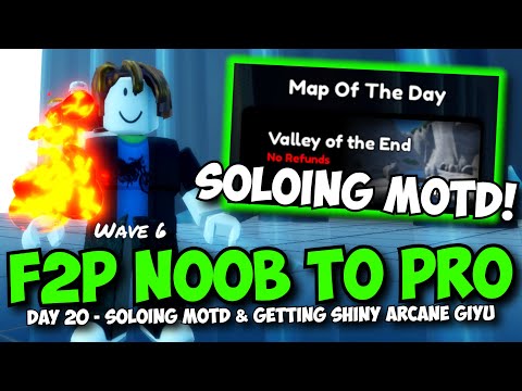 (DAY 20) Soloing MOTD! Becoming Overpowered in Ultimate Tower Defense (F2P Noob to Pro)