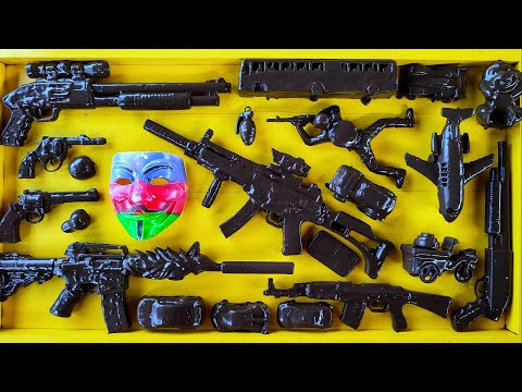 Cleans Hacker Weapon Box! Explosives and Dangerous Toy Guns - Sharp Karambit Knives Box of Toy Guns