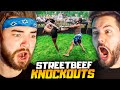 KingWoolz Reacts to STREETBEEFS BEST KNOCKOUTS w/ Mike!! (CRAZY)