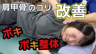 【視聴者企画】凝り固まった肩甲骨を【ボキボキ整体】で一網打尽！！