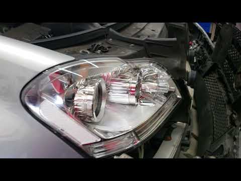 2006 - 2012 Mercedes-benz GL450 headlight and bumper assembly removal