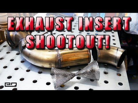 Exhaust Insert Comparison Test! (Sound Level and Back Pressure)