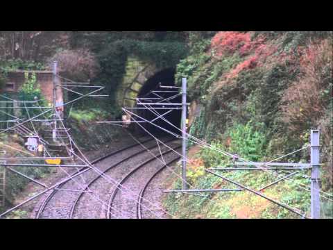 Dart train number 8639 heading Northbound to Dalkey