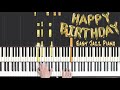 How To Play Happy Birthday Beginner Jazz Piano Tutorial With Sheet Music