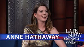 Anne Hathaway Rewatches Her First Commercial