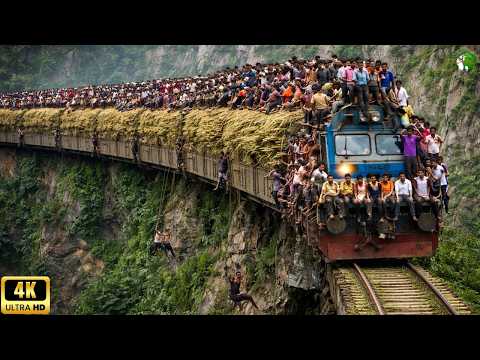 Impossible Places: World's Most Dangerous Railway Roads on Earth | 4K Travel Documentary