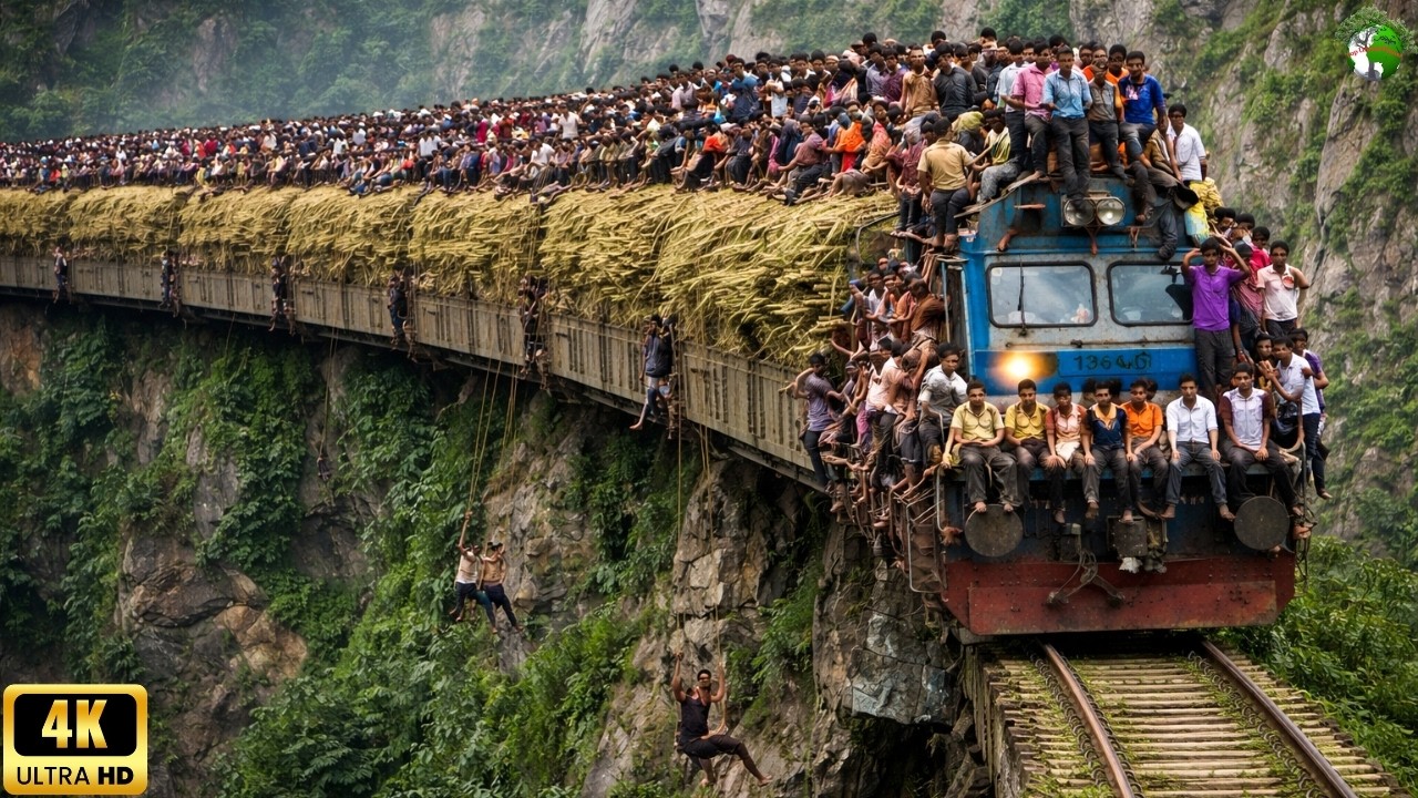 Impossible Places: World's Most Dangerous Railway Roads on Earth | 4K Travel Documentary