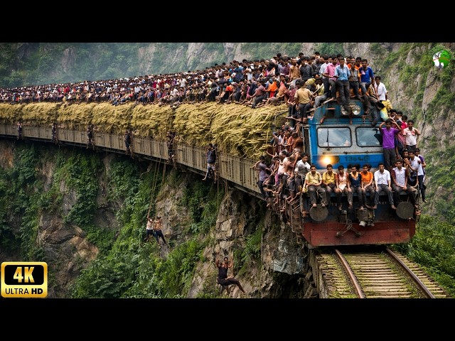 Impossible Places: World's Most Dangerous Railway Roads on Earth | 4K Travel Documentary