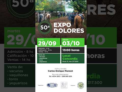 03/10/2026 Feria Expo Dolores, Local Concordia - Dolores - Carlos Enrique Monnet | Clic Rural