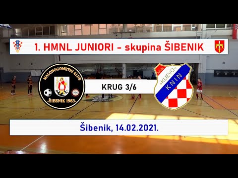 JUNIORI 1. HMNL: ŠIBENIK 1983 - KIJEVO  6:2, 14.02.2021.