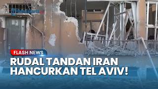 Tel Aviv Mencekam! Rudal Tandan Iran Bombardir Rumah Warga Hingga Hancur & Mobil Hangus Terbakar